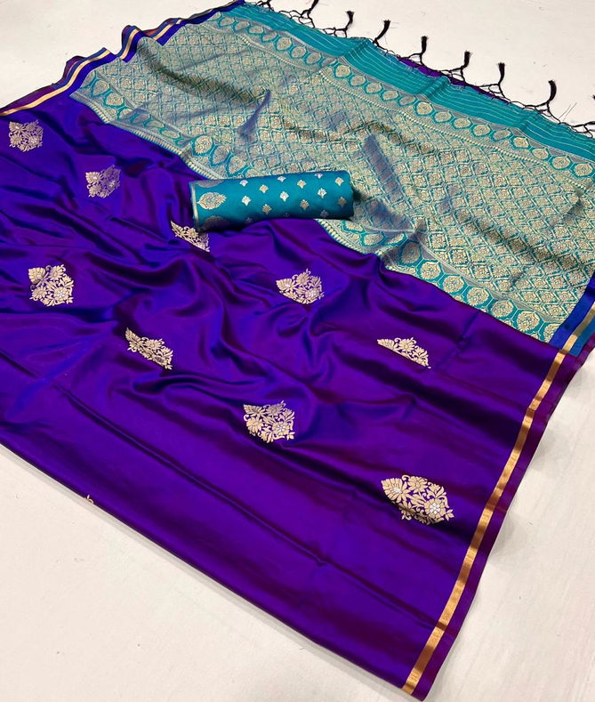 kanthkala Luxe By Rajtex Two Tone Satin Saree Wholesalers In Delhi